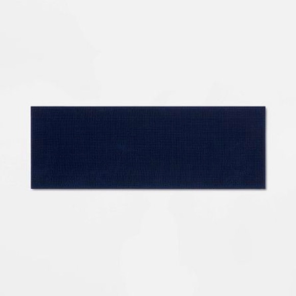 Room Essentials Bath New Everyday Blue Chenille Bath Rug Runner Poshmark